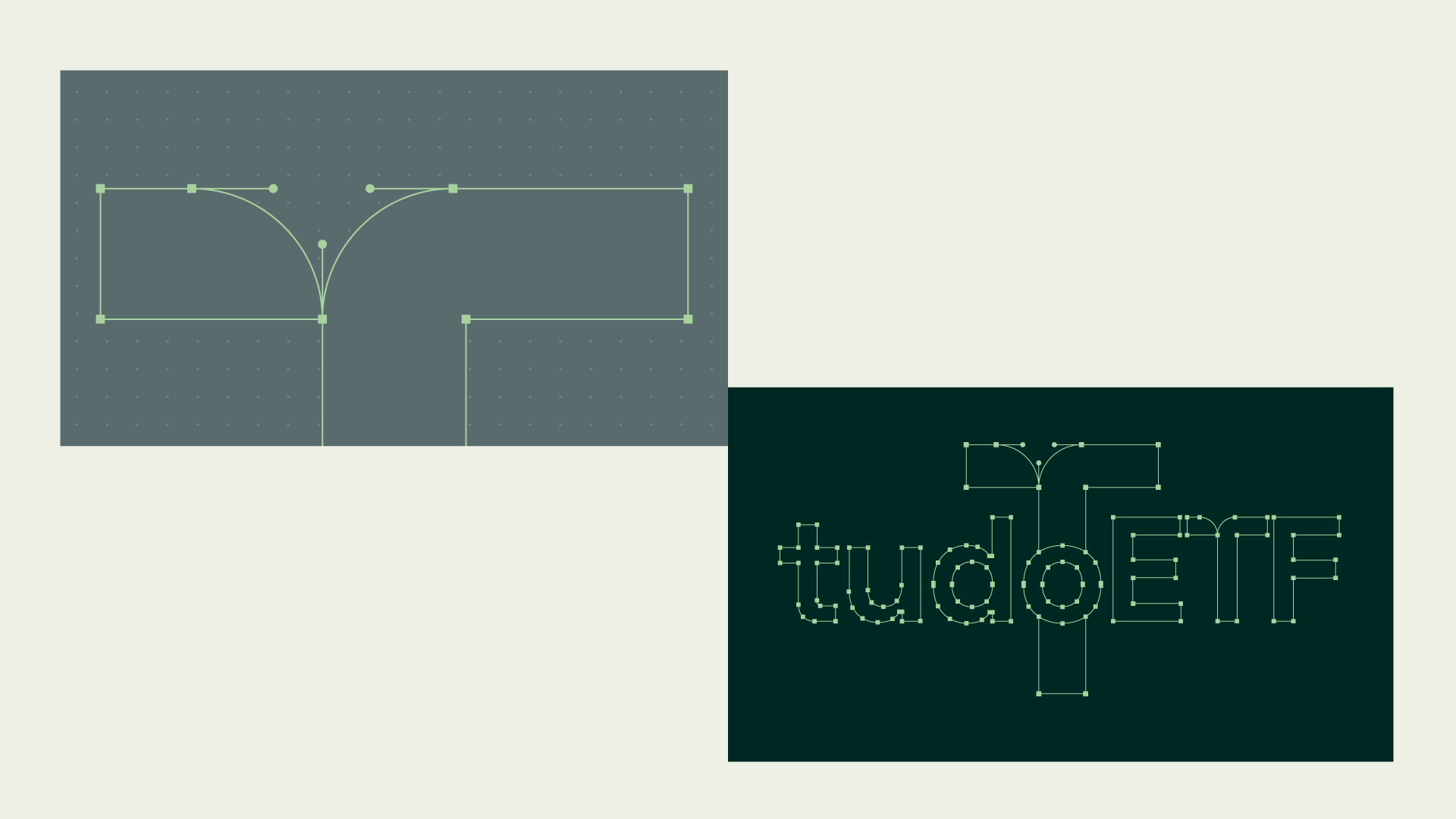 Anders brand wordmark in white placed on top of an image of a modern interior design.