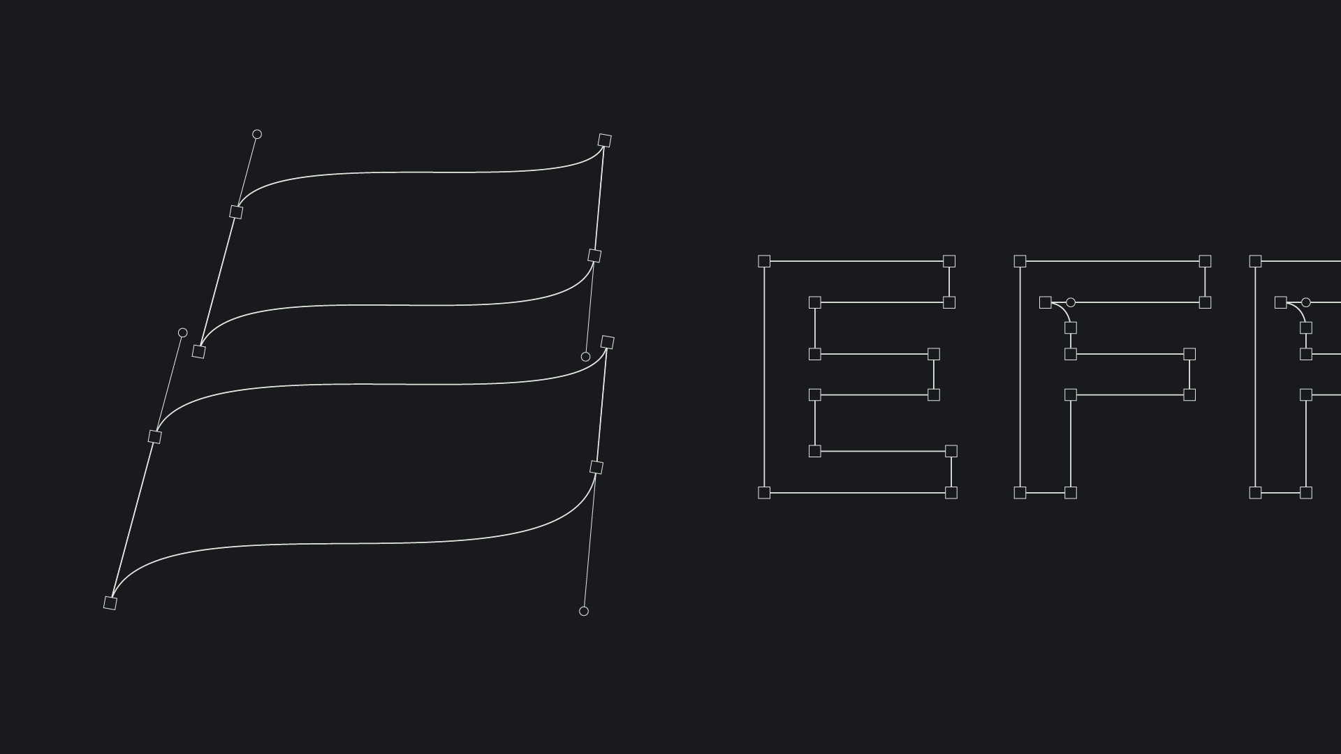 Anders brand wordmark in white placed on top of an image of a modern interior design.